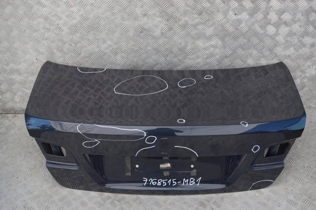 Coupé Tailgate Boot Lid Rear Lid Monacoblau Monaco Blau Blue to BMW 3 SERIES 1 E92 with Part number 7168515 BMW 3 SERIES 1 E92 Coupé Tailgate Boot Lid Rear Lid Monacoblau Monaco Blau Blue - SKU 7168515-MB1 - Part number 7168515