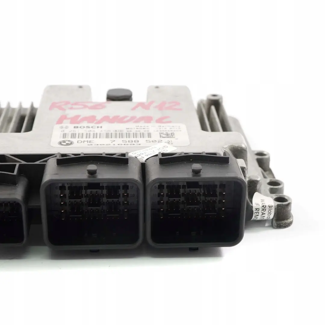 Benzin N12 DME Steuergerät Schaltgetriebe für Mini Cooper One R55 R56 R57 mit Teilenummer 7588502 Mini Cooper One R55 R56 R57 Benzin N12 DME Steuergerät Schaltgetriebe - SKU 7588502 - Teilenummer 7588502