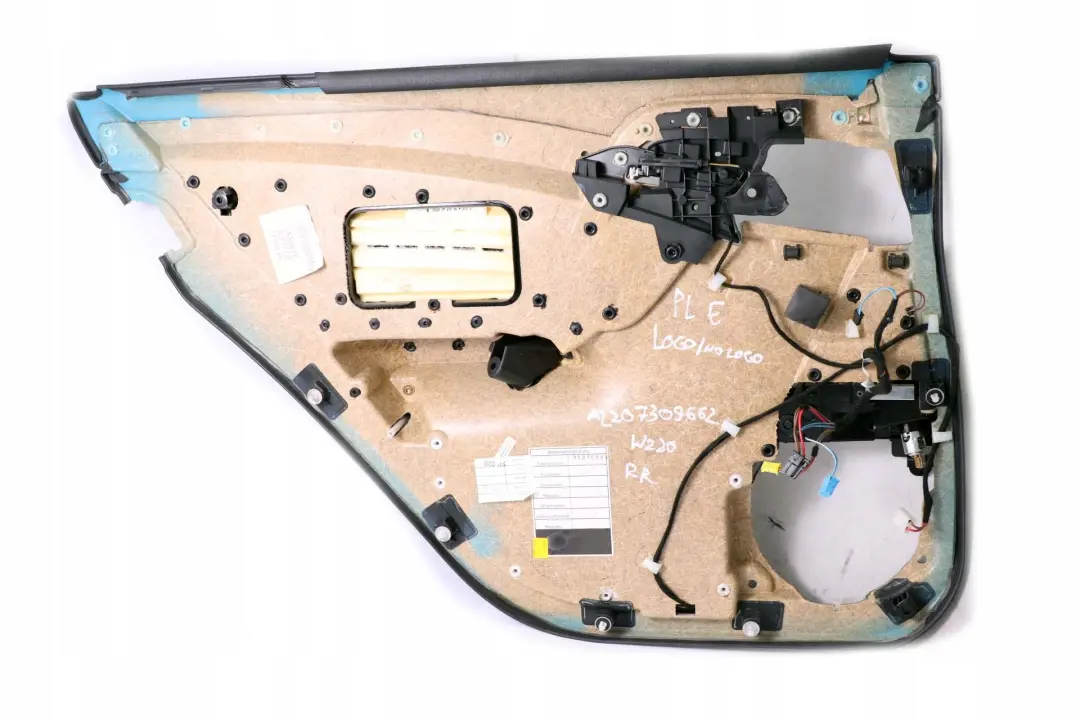 Mercedes Benz S W220 Rear Right O/S Door Card Trim Panel Leather Anthracite - SKU A2207309662 - Part number A2207309662