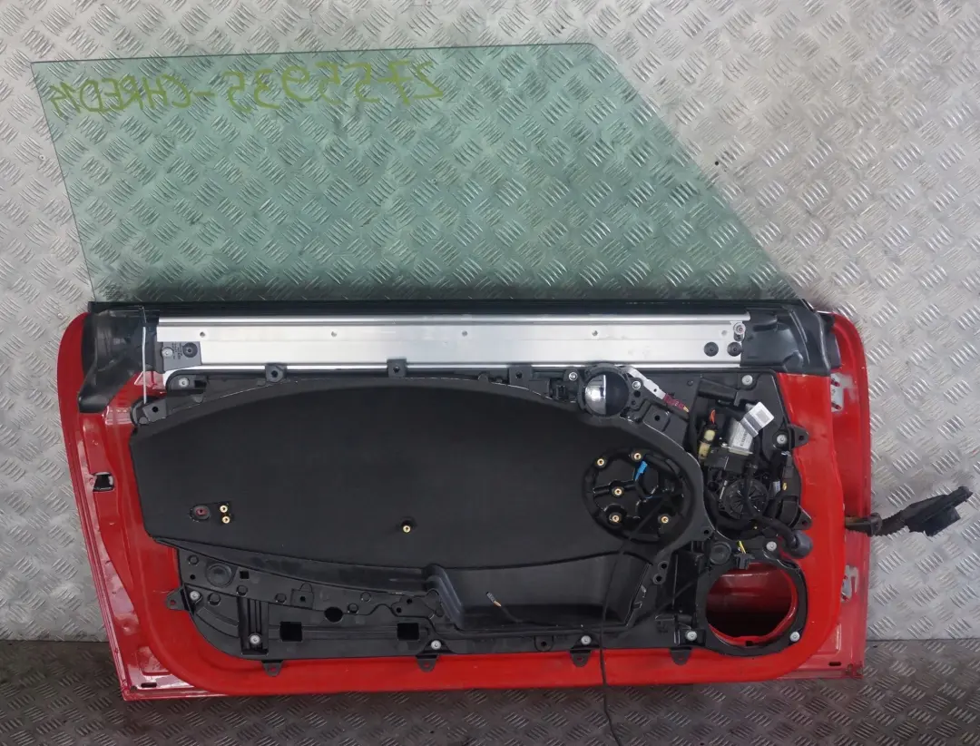 Door Front Left N/S Chili Red - 851 to BMW Mini Cooper 14 R55 R56 R57 R58 R59 with Part number 2755935 BMW Mini Cooper 14 R55 R56 R57 R58 R59 Door Front Left N/S Chili Red - 851 - SKU 2755935-CHRED14 - Part number 2755935