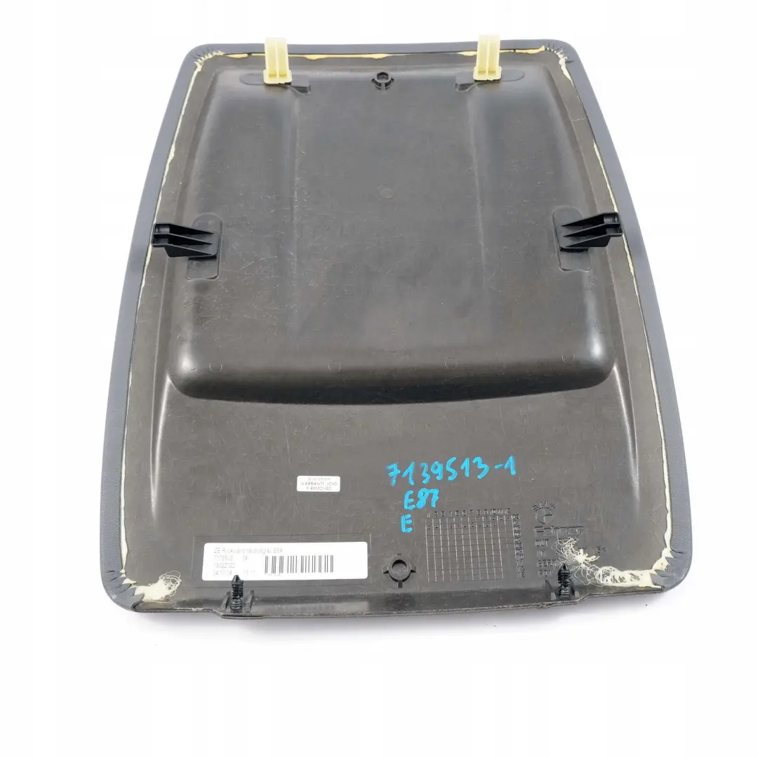BMW 1 er E87 Vordersitz Rückwand Abdeckung Alaska Grau 52107139513 7139513 - SKU 7139513-1 - Teilenummer 7139506