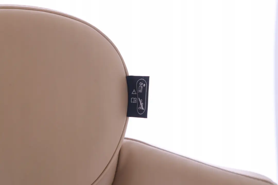 Mini Cooper R55 R56 Posteriore Destro O/S Seat Schienale Pelle Beige - SKU 7229624 - Numero di parte 7229624