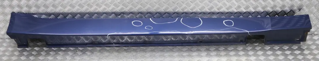 BMW 5 E60 E61 Schwellerleiste Blende Schweller Rechts Mysticblau Blue - A07 - SKU 0150278-MYS1 - Teilenummer 0150278