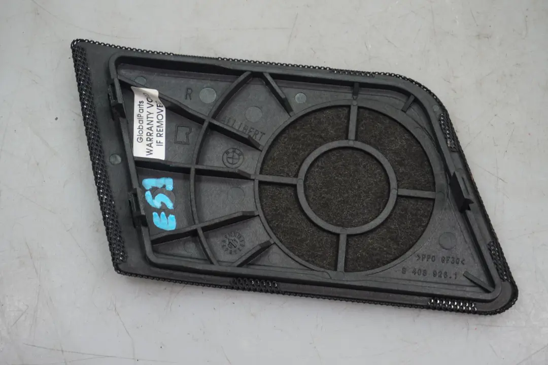 Front Right O/S Cover Dashboard Loudspeaker Speaker to BMW X5 Series E53 with Part number 8408926 BMW X5 Series E53 Front Right O/S Cover Dashboard Loudspeaker Speaker - SKU rhd-8408926 - Part number 8408926