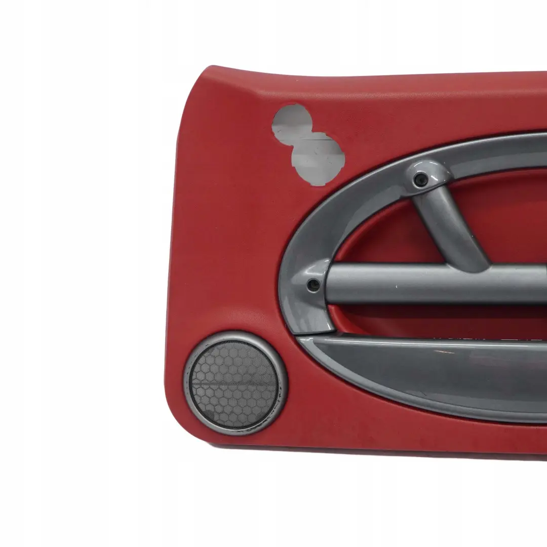 BMW Mini R50 Front Right O/S Door Card Trim Tartan Red Leather Anthracite - SKU 7113436 - Part number 7113436