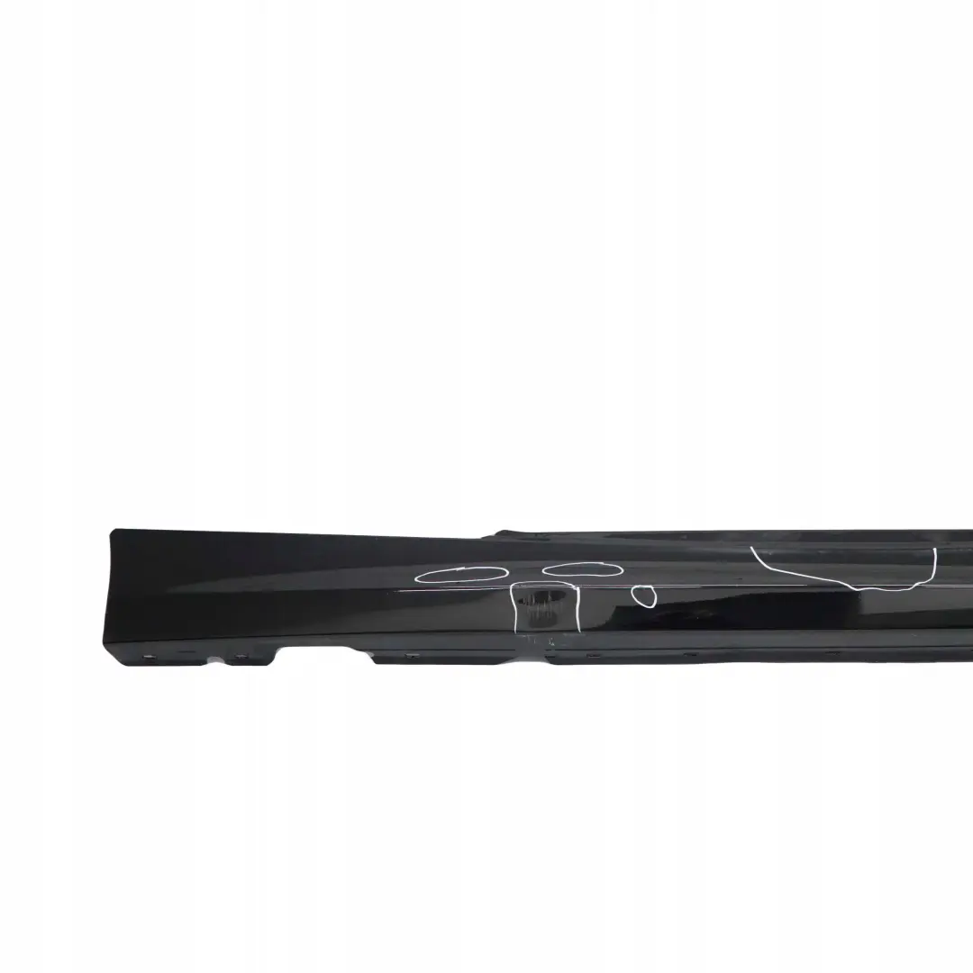 BMW E81 E82 E88 Sill Strip Side Skirt Right Schwarz Black - 668 - SKU 0036142-SCH7 - Numero di parte 0036142