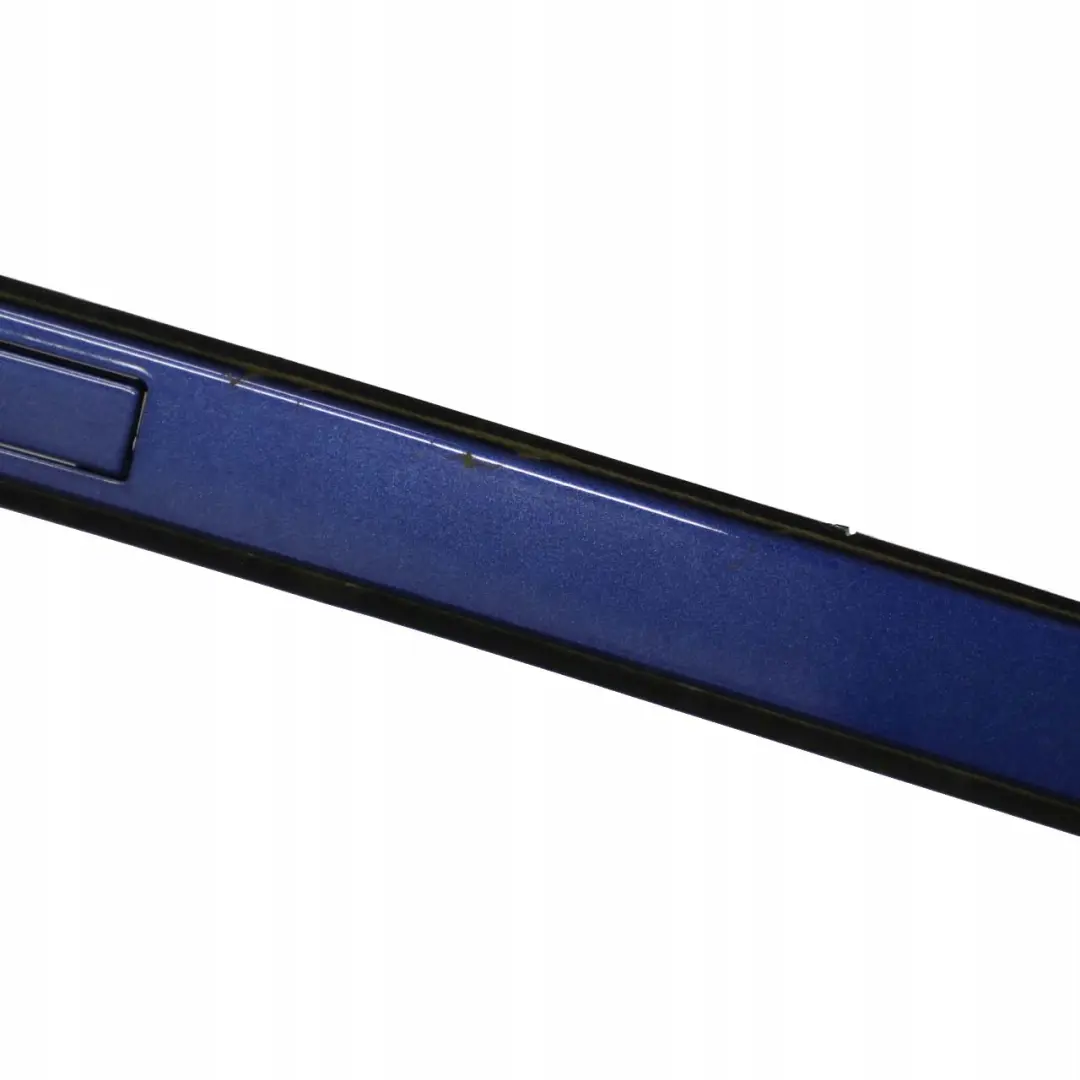Left Roof Moulding Railing Gutter Trim N/S Montegoblau Blue A51 to BMW E90 with Part number 51130032753 BMW E90 Left Roof Moulding Railing Gutter Trim N/S Montegoblau Blue A51 - SKU 0032753-MTB - Part number 51130032753