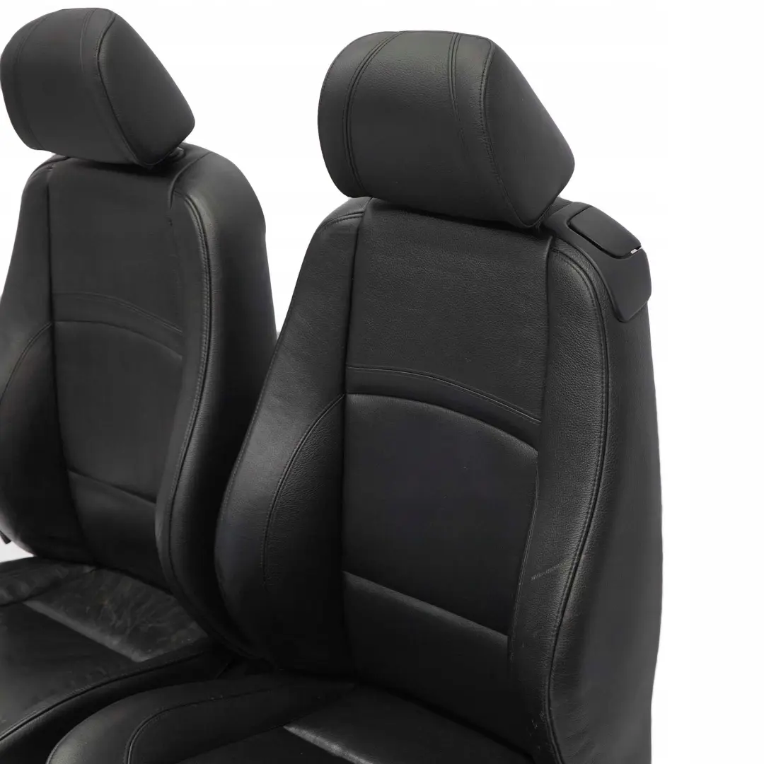 BMW Coupe Heated M Sport Black Leather Interior Electric Seats Door Cards - SKU E92 Black Leather Seats - Part number E92