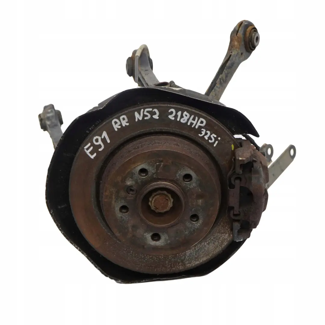 N52 Trasera Derecha Suspension Pierna Eje Freno Cubo Manual para BMW E91 Touring 325i con número de pieza 6774808 BMW E91 Touring 325i N52 Trasera Derecha Suspension Pierna Eje Freno Cubo Manual - SKU 6774808-23 - Número de pieza 6774808