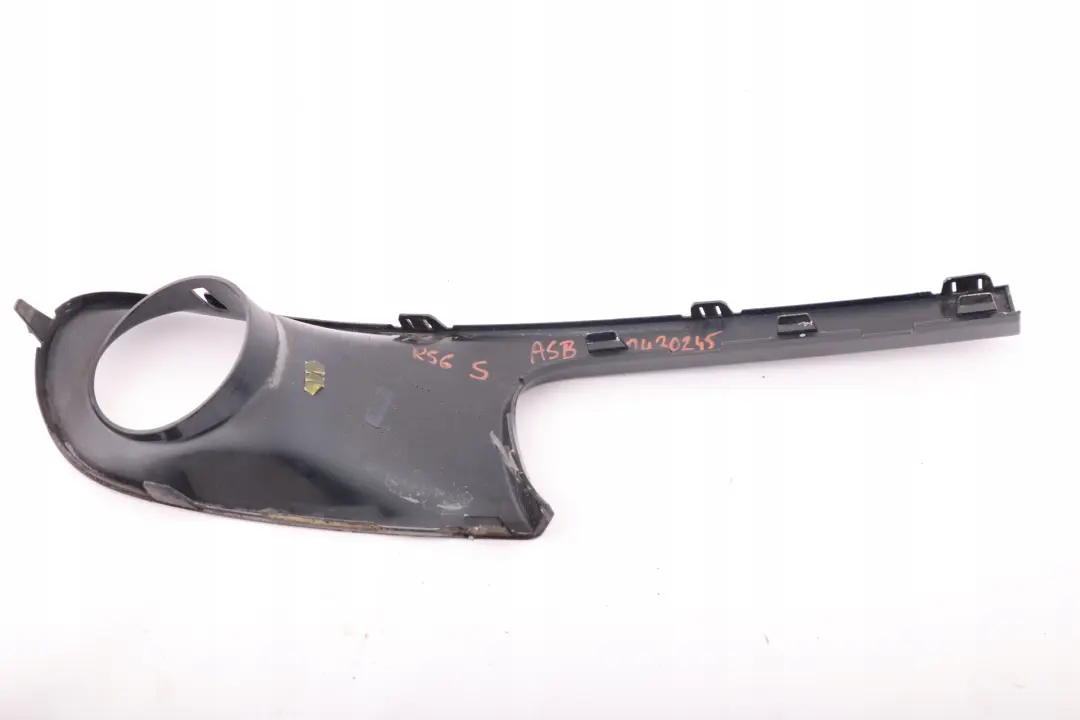 Front Bumper Left N/S Trim Panel Astro Black A25 to BMW Mini Cooper S 1 R55 R56 with Part number 0430245 BMW Mini Cooper S 1 R55 R56 Front Bumper Left N/S Trim Panel Astro Black A25 - SKU 0430245-ASB1 - Part number 0430245