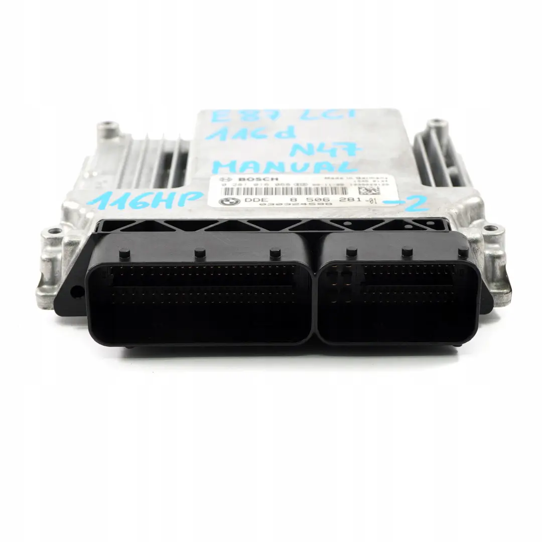 BMW E87 LCI E90 116d 316d N47 Engine ECU KIT DDE + CAS3 + Key Manual - SKU 8506281-2 - Part number 8506281