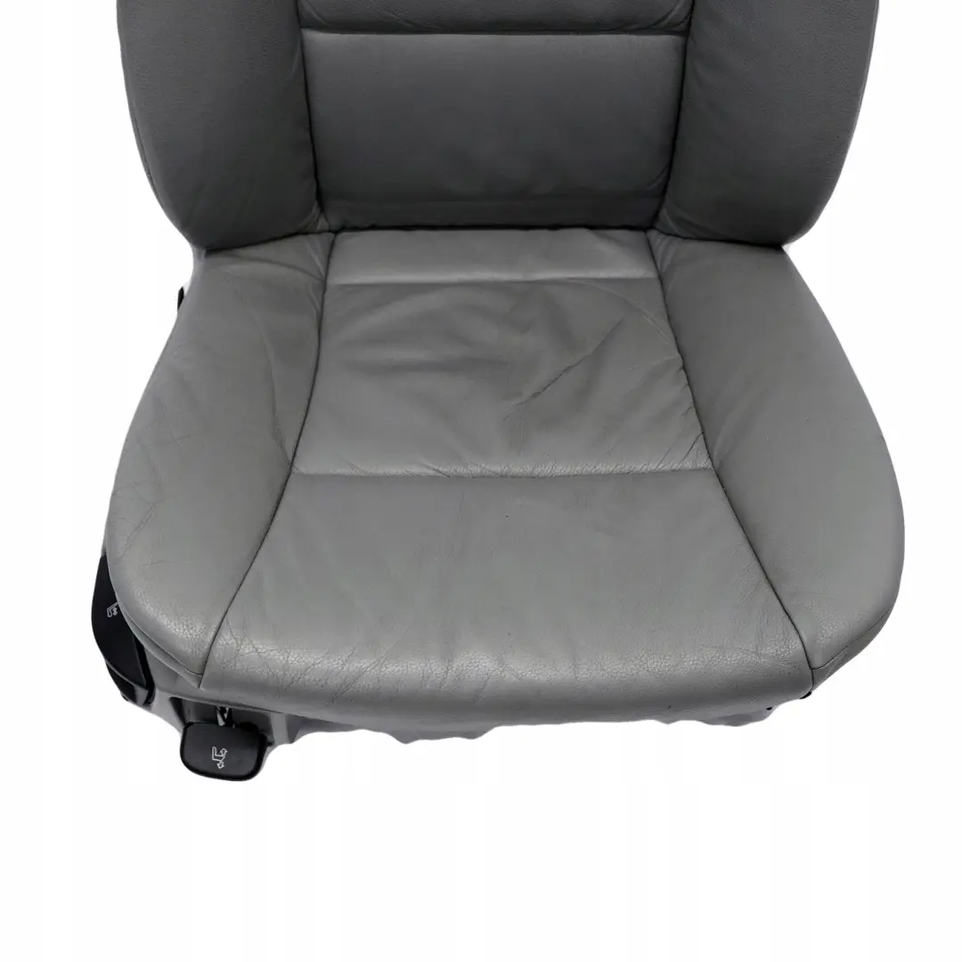 Grey Leather Front Right O/S Seat to BMW 5 Series E60 E61 with Part number 7076665 BMW 5 Series E60 E61 Grey Leather Front Right O/S Seat - SKU 7076665-3 - Part number 7076665