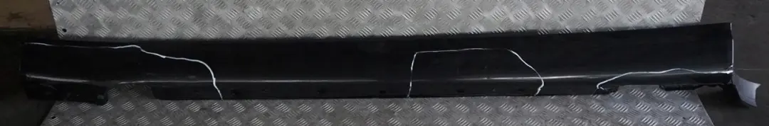 Mercedes CLC CL203 Door Sill Side Cover Skirt Left N/S Obsidian Black 197U - SKU A2036980554-OB - Part number A2036980554