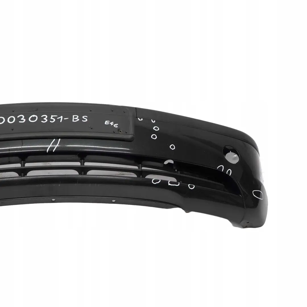 BMW 3 E46 Saloon Touring Front Bumper Trim Panel Black Sapphire Metallic - 475 - SKU 0030351-BS - Part number 0030351