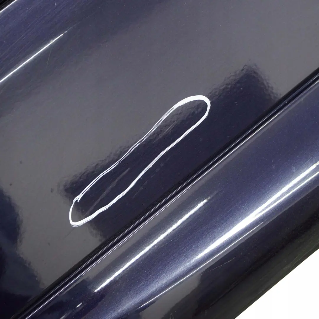 Mercedes-Benz C W203 Rear Bumper Trim Panel Tanzanitblau Tanzanite Blue - 359 to with Part number A2038851625 Mercedes-Benz C W203 Rear Bumper Trim Panel Tanzanitblau Tanzanite Blue - 359 - SKU A2038851625-TB - Part number A2038851625