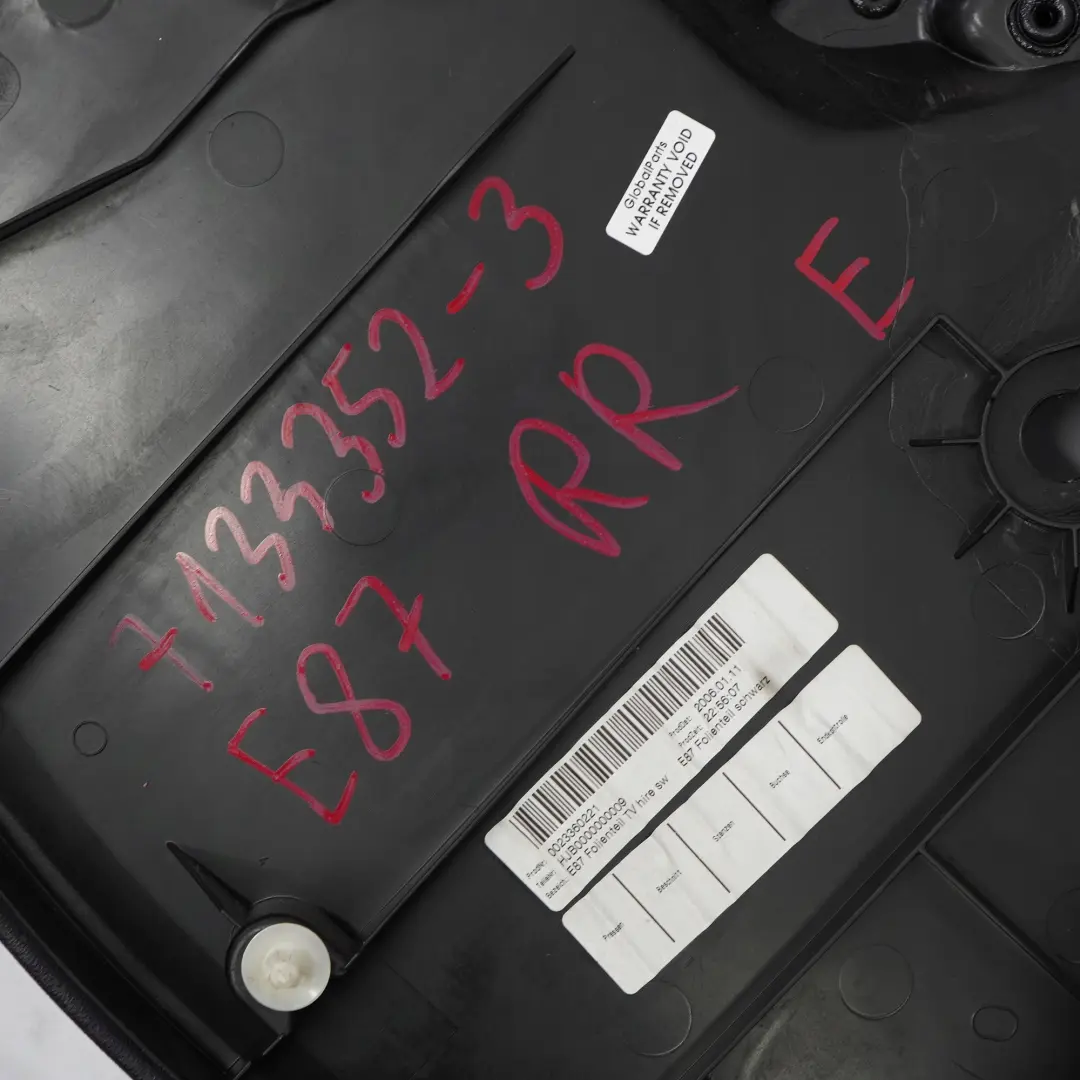 *BMW 1 Reihe E87 Türverkleidung Hinten Rechts Stoff Anthrazit für mit Teilenummer 7133352 *BMW 1 Reihe E87 Türverkleidung Hinten Rechts Stoff Anthrazit - SKU 7133352 - Teilenummer 7133352