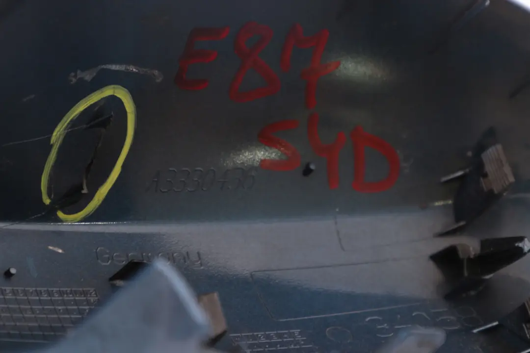 Cap Right O/S Wing Mirror Sydneyblau Metallic Blue to BMW 1 Series E81 E87 Cover with Part number 0032680 BMW 1 Series E81 E87 Cover Cap Right O/S Wing Mirror Sydneyblau Metallic Blue - SKU 0032680-SYD - Part number 0032680