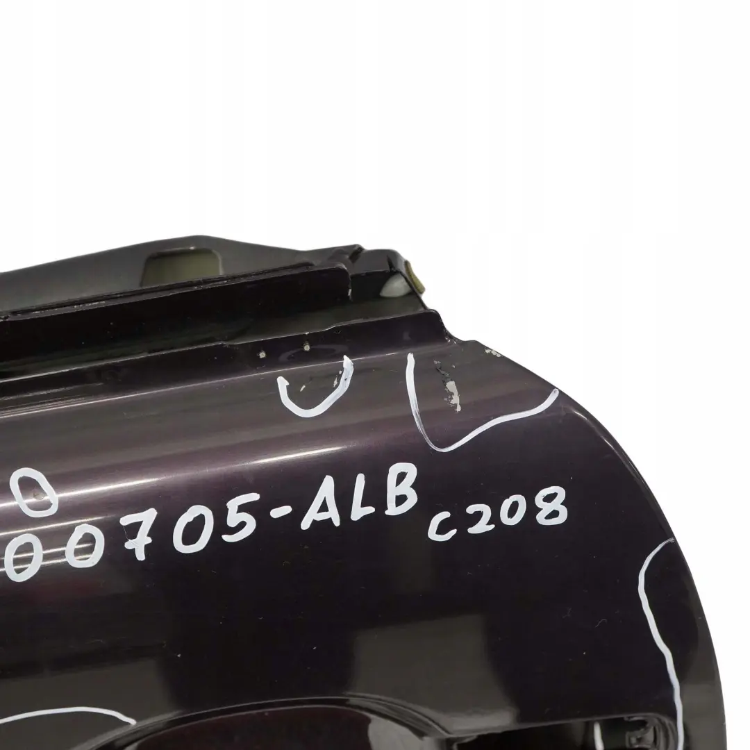  Mercedes-Benz CLK W208 Door Front Left N/S Almandine Black Metallic - 182 - SKU A2087200705-ALB - Part number A2087200705