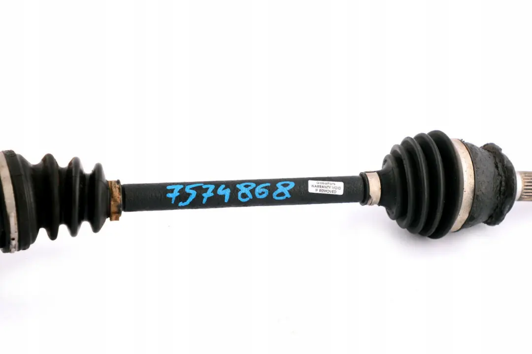 Driveshaft Drive Shaft Front Right O/S Petrol Automatic to BMW Mini Cooper R50 R52 with Part number 7574868 BMW Mini Cooper R50 R52 Driveshaft Drive Shaft Front Right O/S Petrol Automatic - SKU 7574868 - Part number 7574868