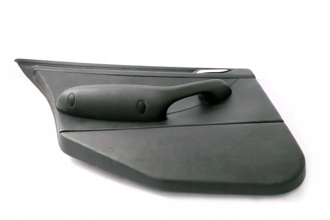 Left N/S Trim Panel Door Card Leather Montana Black to BMW 3 E46 Saloon Rear with Part number 8224535 BMW 3 E46 Saloon Rear Left N/S Trim Panel Door Card Leather Montana Black - SKU 8224535 - Part number 8224535