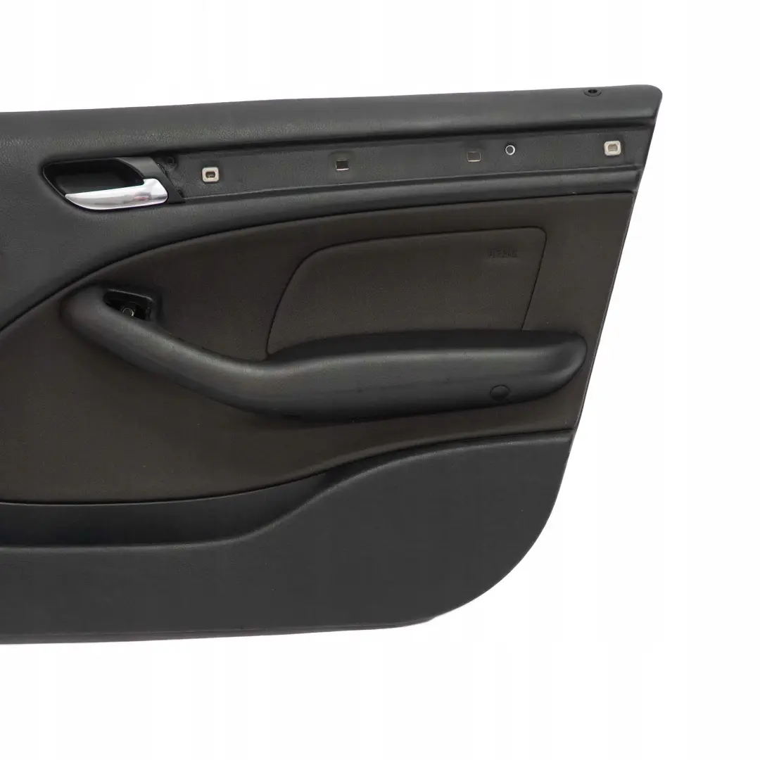 Front Right O/S Trim Panel Door Card Cloth Anthracite to BMW 3 E46 Saloon Touring with Part number 7043052 BMW 3 E46 Saloon Touring Front Right O/S Trim Panel Door Card Cloth Anthracite - SKU 7043052 - Part number 7043052