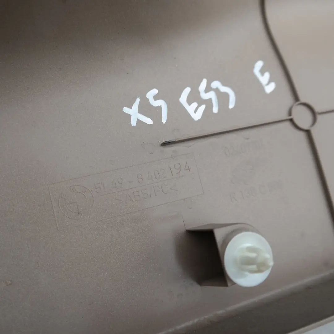 BMW X5 Series E53 Tailgate/Trim Panel Trunk Lid Centre Beige Hellbeige 2 8250112 - SKU 8402194 - Part number 8402194