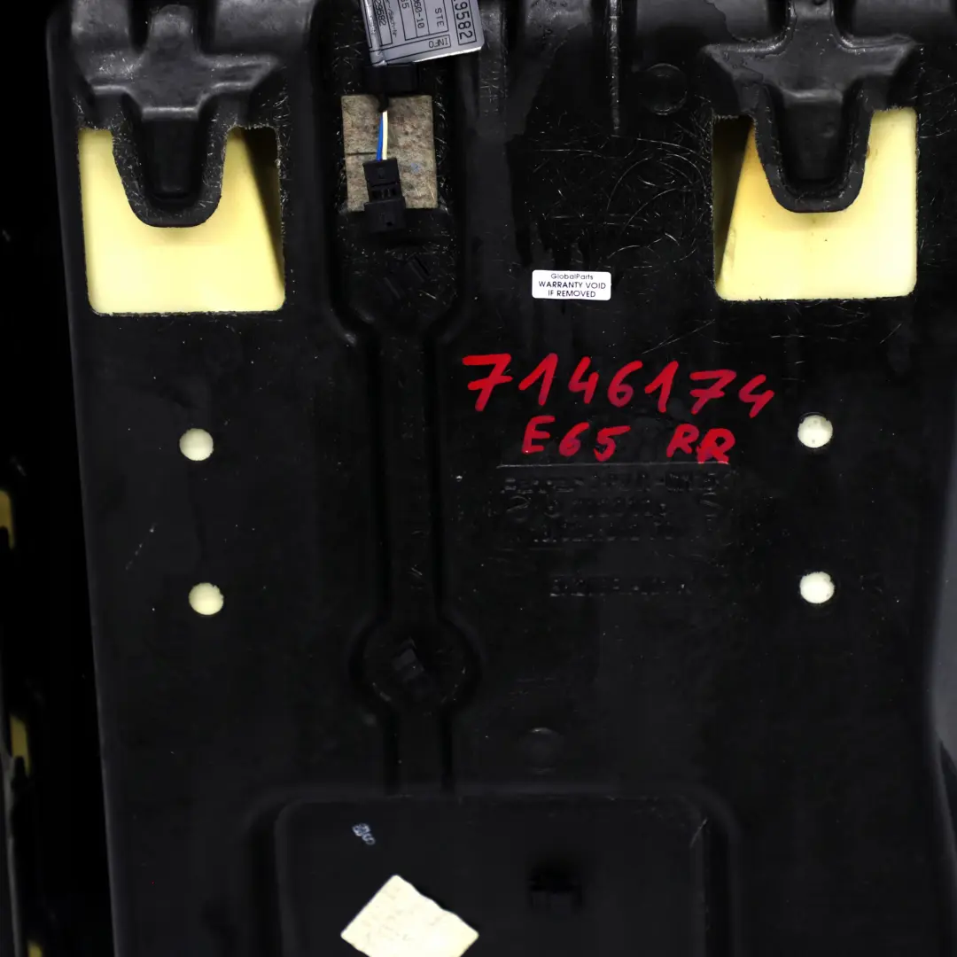BMW 7 E65 E66 Siege Arriere Droite Reste Reference Klimatisierte Cuir Nasca Noir - SKU 7146174 - Numéro de pièce 7146174