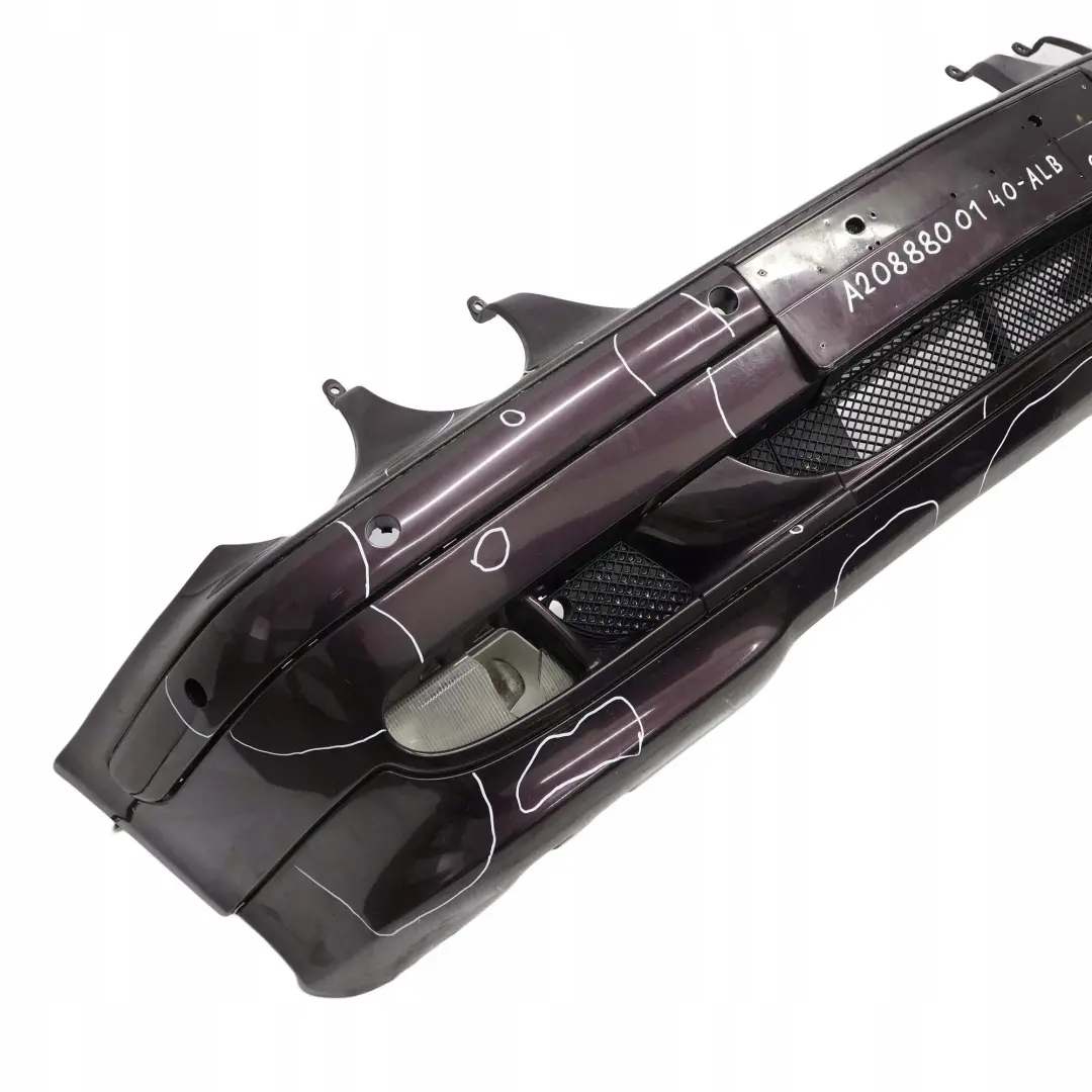 W208 Zderzak przód Almandine Black do MERCEDES CLK o numerze A2088800140 MERCEDES CLK W208 Zderzak przód Almandine Black - SKU A2088800140-ALB - Numer Części A2088800140