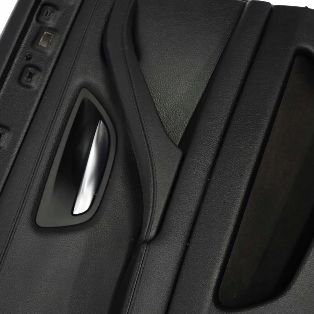 BMW 5 F10 F11 Rear Left N/S Door Card Lining Trim Panel Black Leather - SKU 7273279 - Part number 7273279