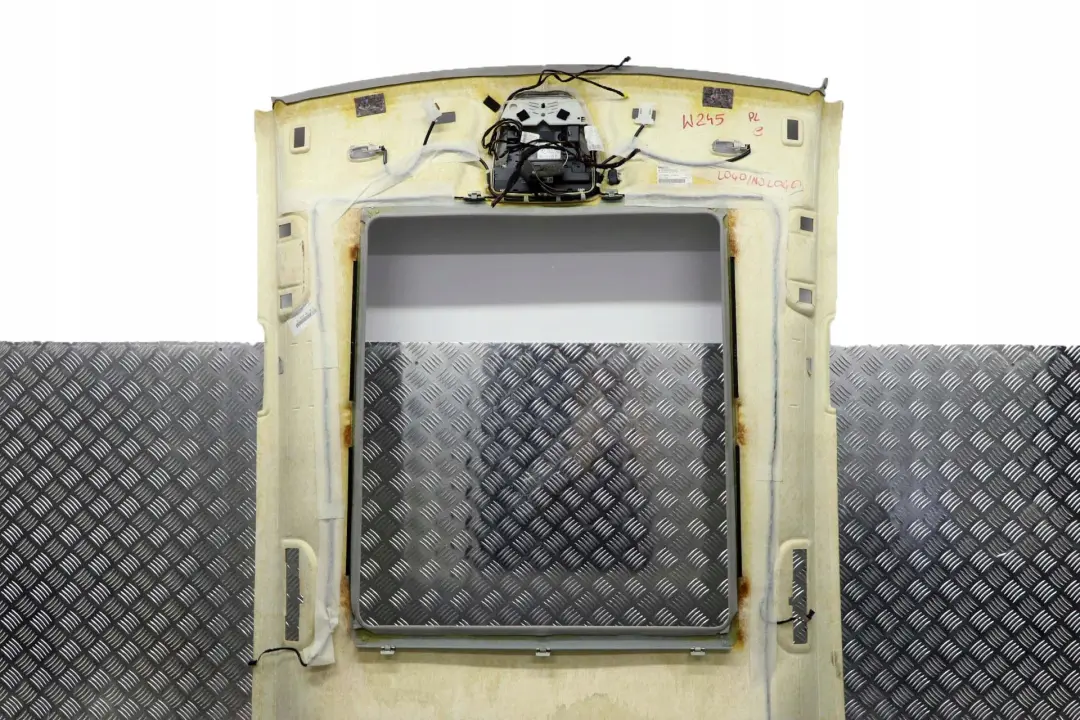 Class W245 Headlining Lift Up Slide Back Sunroof Grey to Mercedes B with Part number A1696905050 Mercedes B Class W245 Headlining Lift Up Slide Back Sunroof Grey - SKU A1696905050 - Part number A1696905050