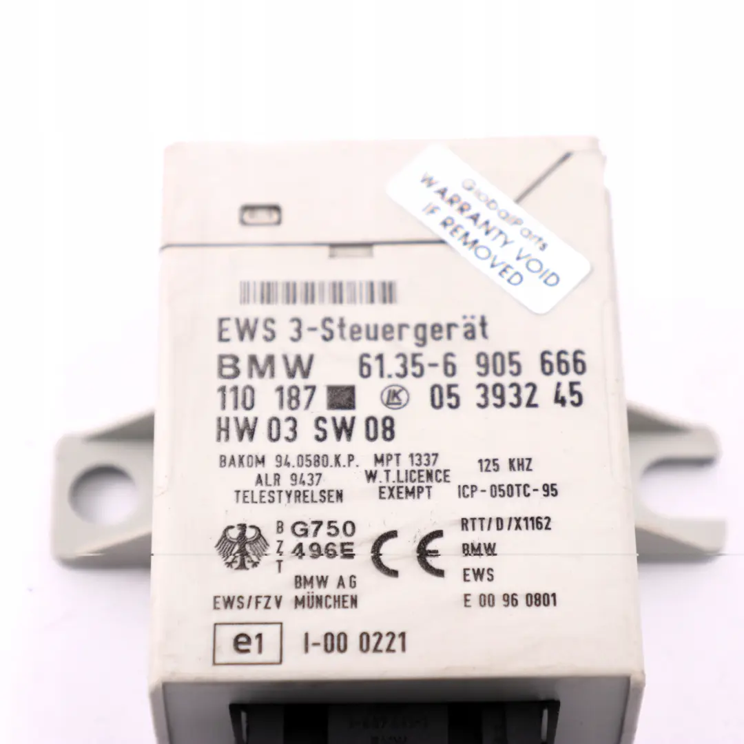 BMW E46 320d Diesel Engine M47N 150HP ECU Kit DDE EWS3 + Keys Manual - SKU 7792024-1 - Part number 7792024