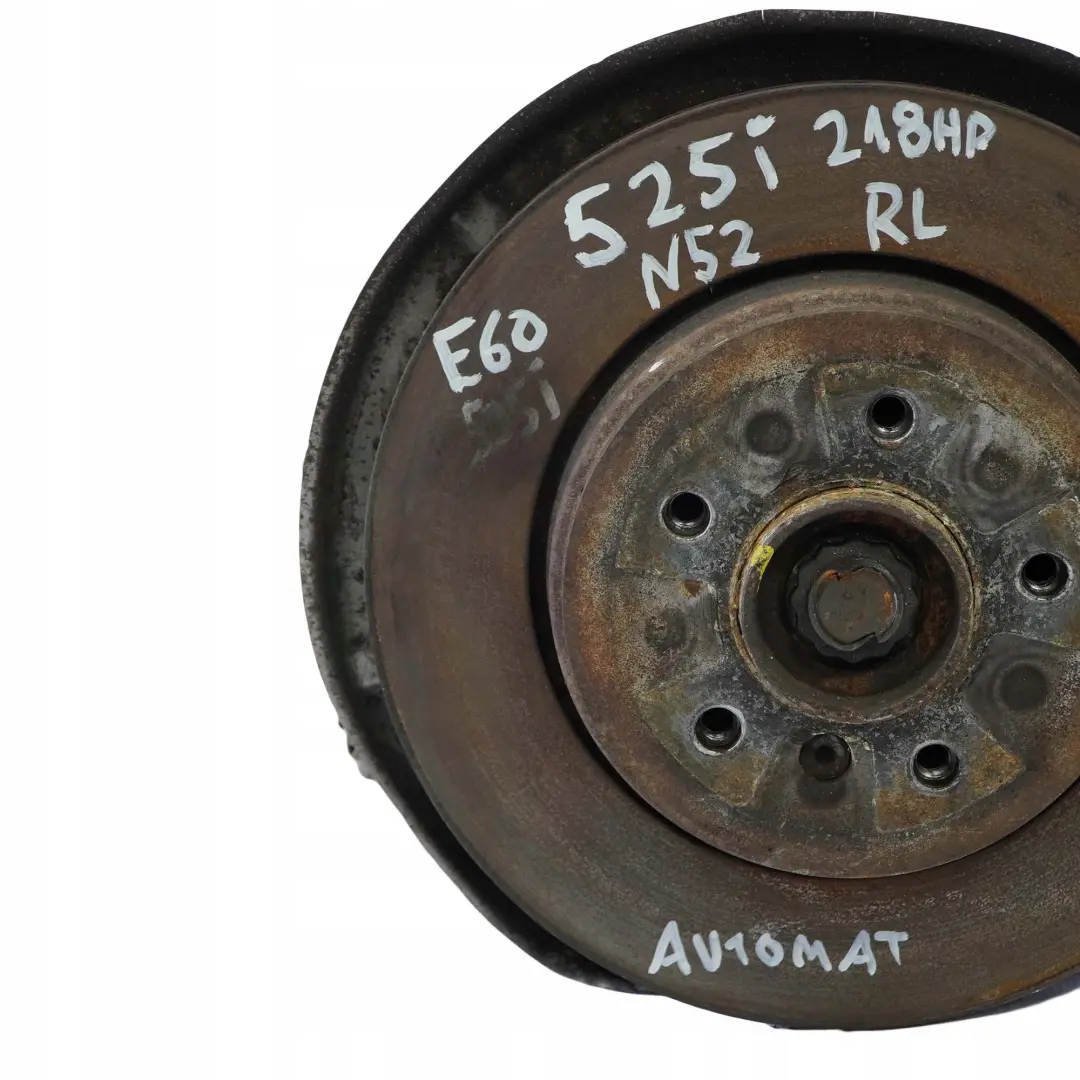 N52 Rear Left N/S Hub Leg Carrier Brake Caliper Disc to BMW 5 Series E60 525i with Part number 6770905 BMW 5 Series E60 525i N52 Rear Left N/S Hub Leg Carrier Brake Caliper Disc - SKU 6770905-20 - Part number 6770905