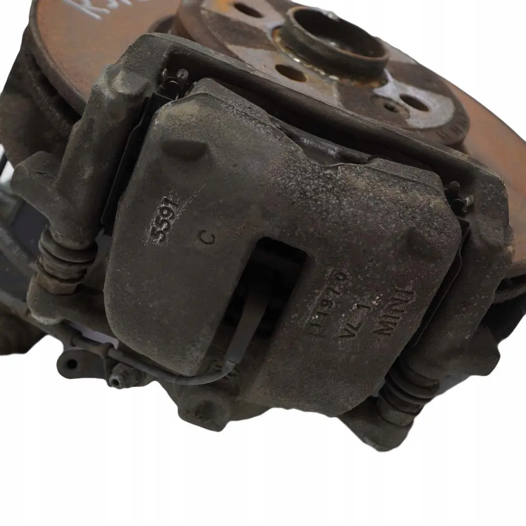 Front Left N/S Spring Strut Suspension Leg Brake Hub to Mini Cooper S R57 Cabrio with Part number 6789553 Mini Cooper S R57 Cabrio Front Left N/S Spring Strut Suspension Leg Brake Hub - SKU 6789553 - Part number 6789553