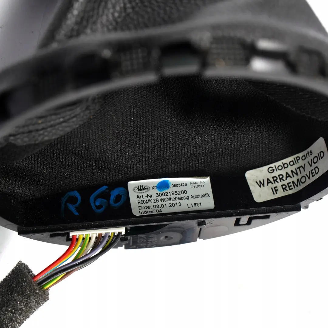 Wählhebelabdeckung Kunstleder für Mini Countryman R60 Paceman R61 mit Teilenummer 9803426 Mini Countryman R60 Paceman R61 Wählhebelabdeckung Kunstleder - SKU 9803426 - Teilenummer 9803426