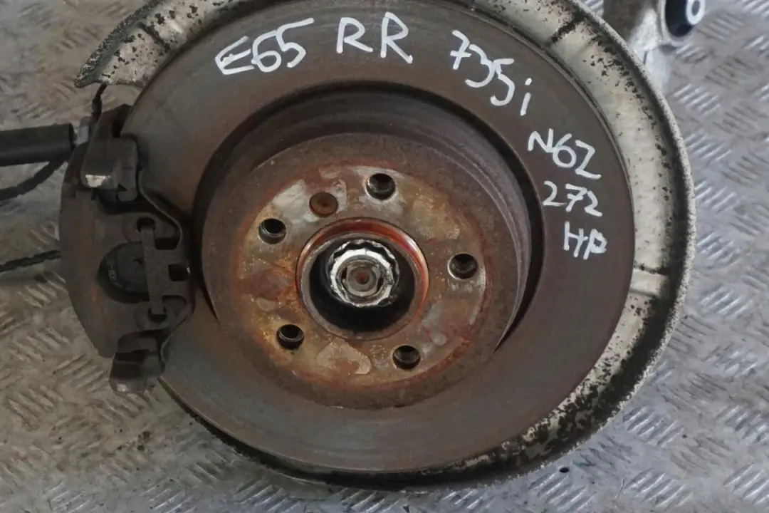 N62 272PS Längslenker Radträger Bremsscheibe Hinten Rechts für BMW 7 er E65 735i mit Teilenummer 6763120 BMW 7 er E65 735i N62 272PS Längslenker Radträger Bremsscheibe Hinten Rechts - SKU 6763120-5 - Teilenummer 6763120