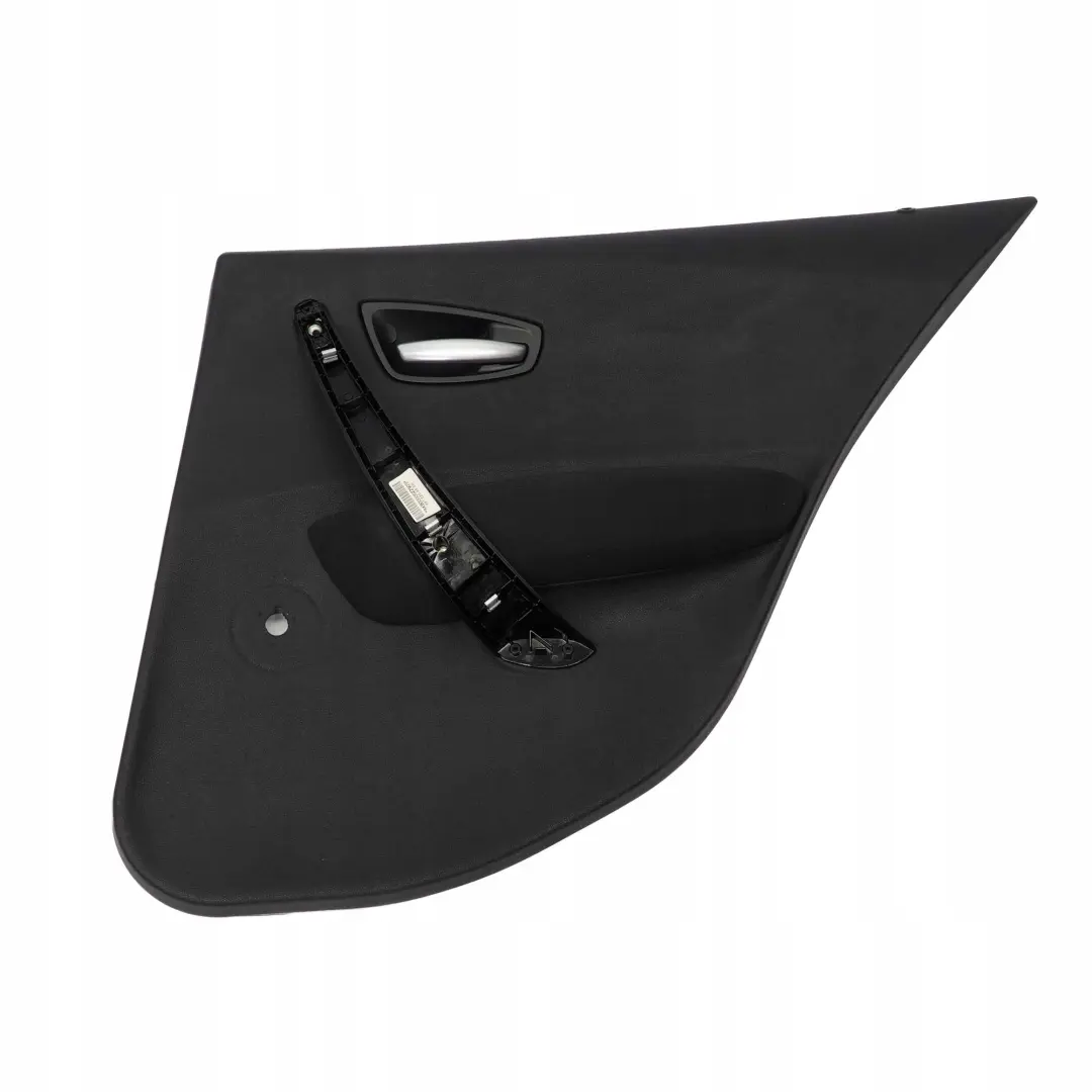 Right O/S Cloth Interior Door Card Panel Trim Black to BMW 1 Series E87 Rear with Part number 7133352 BMW 1 Series E87 Rear Right O/S Cloth Interior Door Card Panel Trim Black - SKU 7133352 - Part number 7133352
