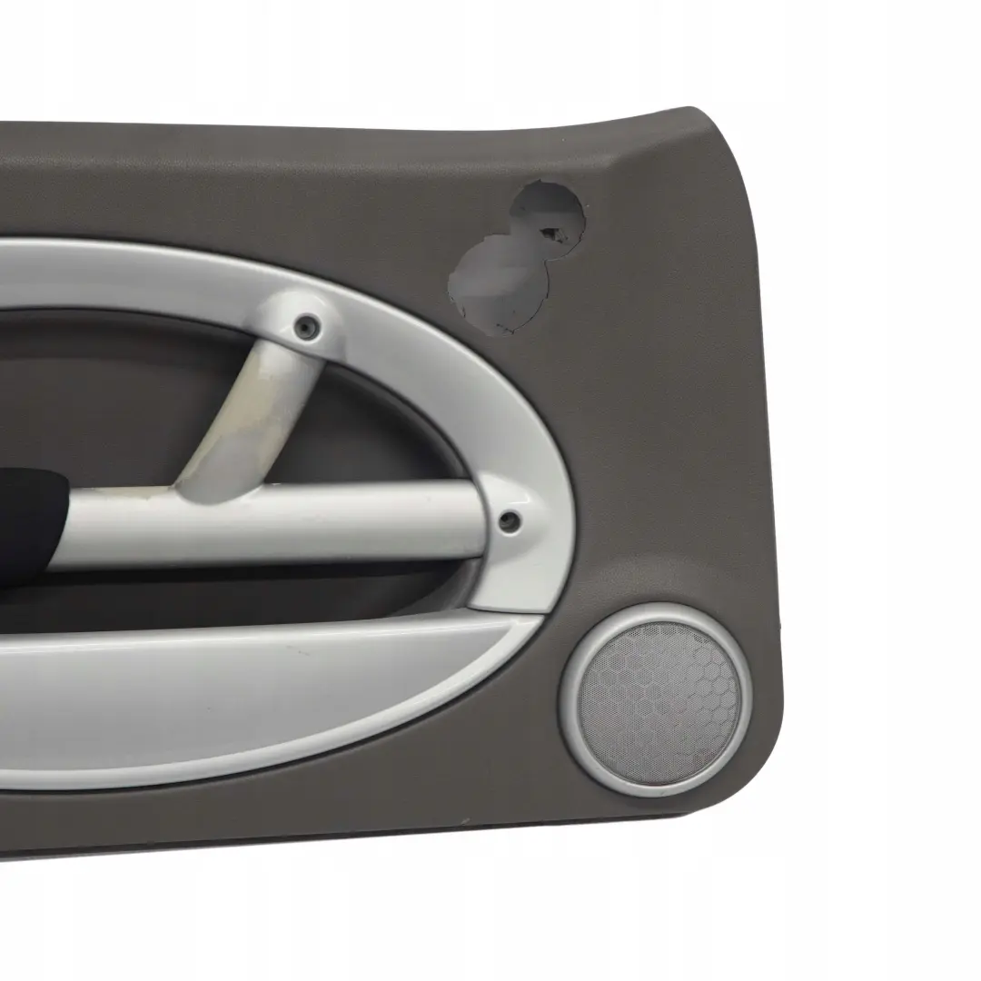Frente Izquierda Tarjeta de la Puerta Lado Paño Tela Gris Plata para Mini R50 R53 con número de pieza 7070591 Mini R50 R53 Frente Izquierda Tarjeta de la Puerta Lado Paño Tela Gris Plata - SKU 7070591 - Número de pieza 7070591
