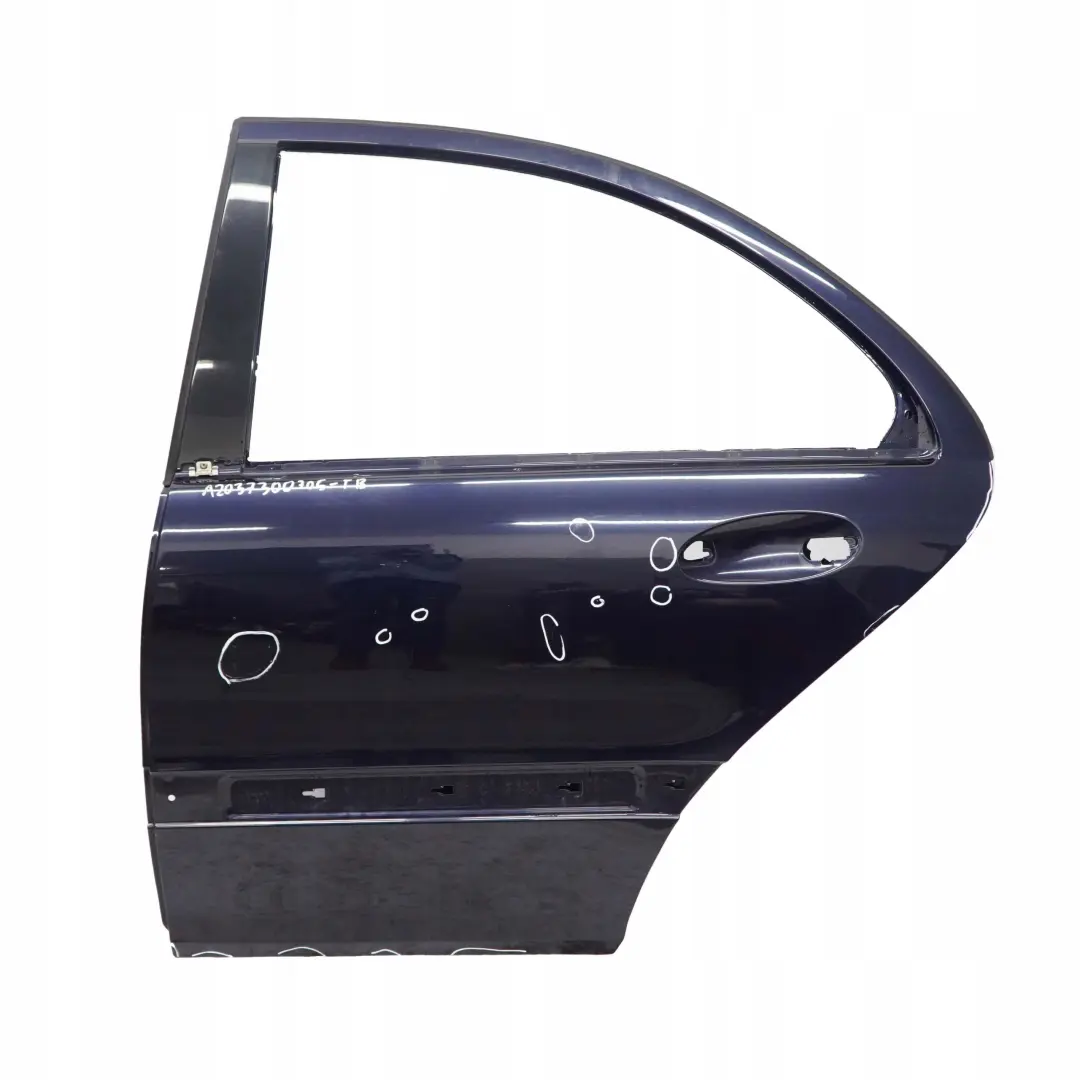  Mercedes-Benz W203 Porte Arriere Gauche Tanzanitblau Metallique - 359 - SKU A2037300705-TB - Numéro de pièce A2037300705