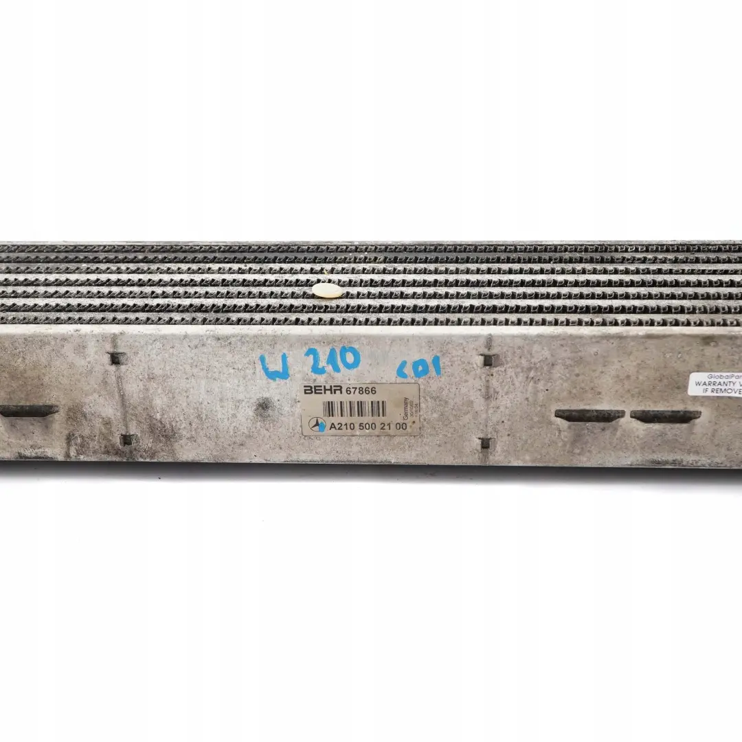 Mercedes-Benz E W210 Charge Air Cooler Intercooler Radiator Diesel to with Part number A2105002100 Mercedes-Benz E W210 Charge Air Cooler Intercooler Radiator Diesel - SKU A2105002100 - Part number A2105002100