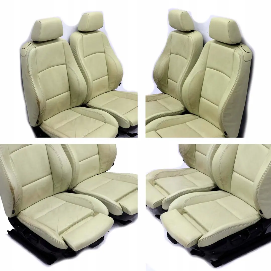 BMW Convertible Cabrio Heated M Sport Lemon Leather Interior Seats Door Card - SKU E88 M Sport Lemon Leather Seats - Part number E88