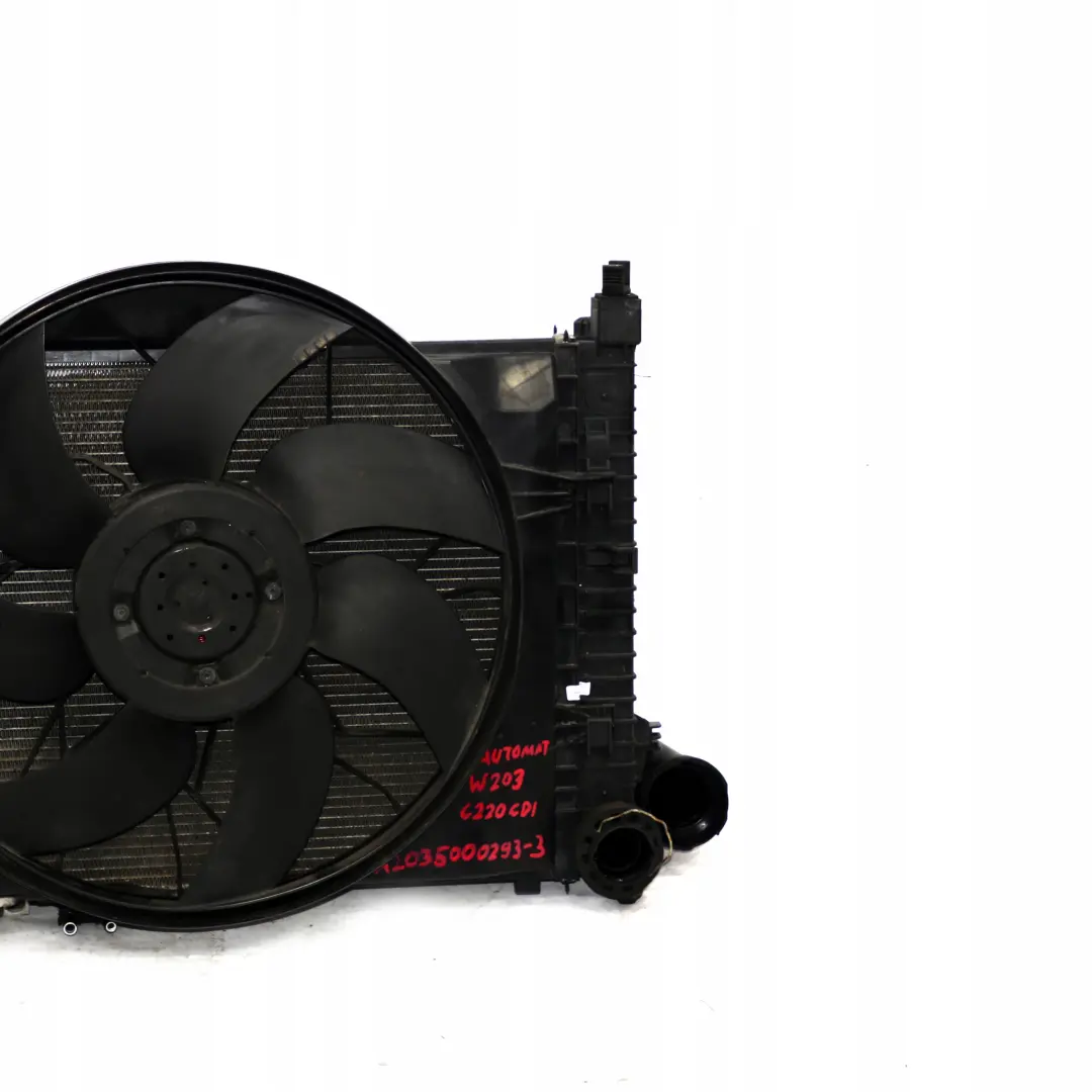 OM611 Motor Diesel Refrigeracion Radiador Ventilador para Mercedes C W203 con número de pieza A2035000293 Mercedes C W203 OM611 Motor Diesel Refrigeracion Radiador Ventilador - SKU A2035000293-3 - Número de pieza A2035000293