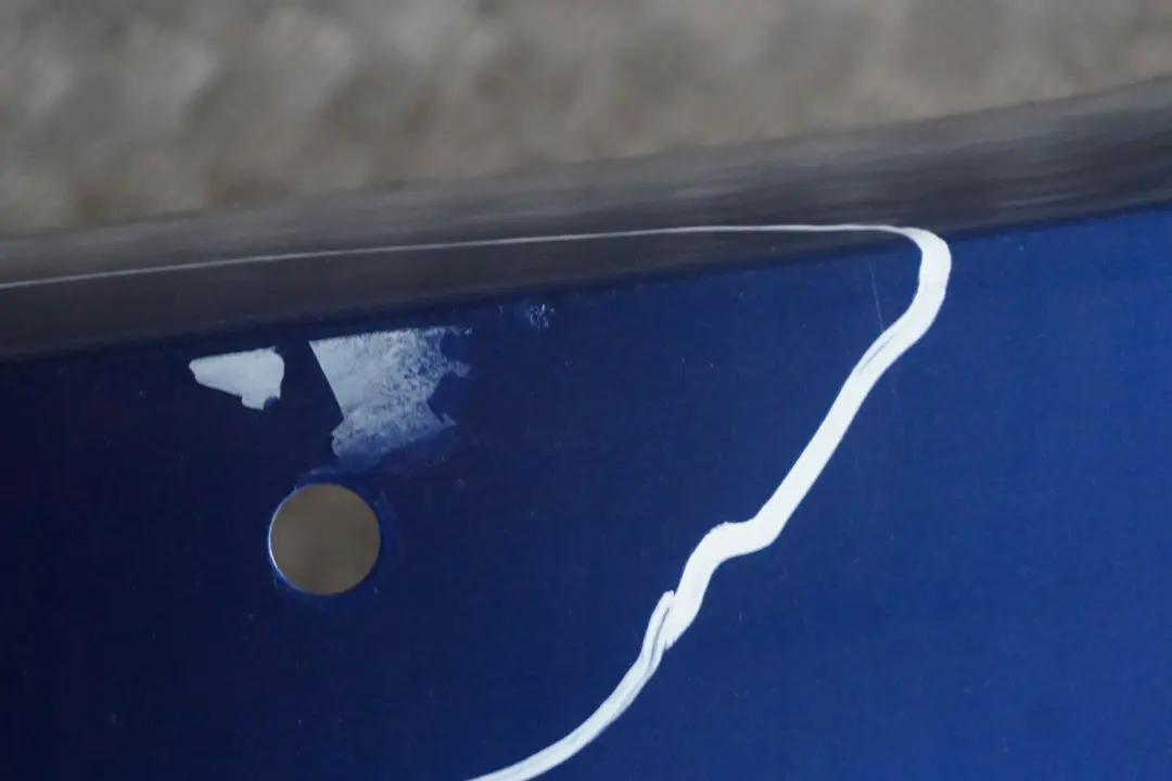 BMW 3 Series E90 LCi Lift 1 Rear Bumper Trim Panel PDC Montegoblau Montego Blue - SKU 0036875-MTB1 - Part number 0036875