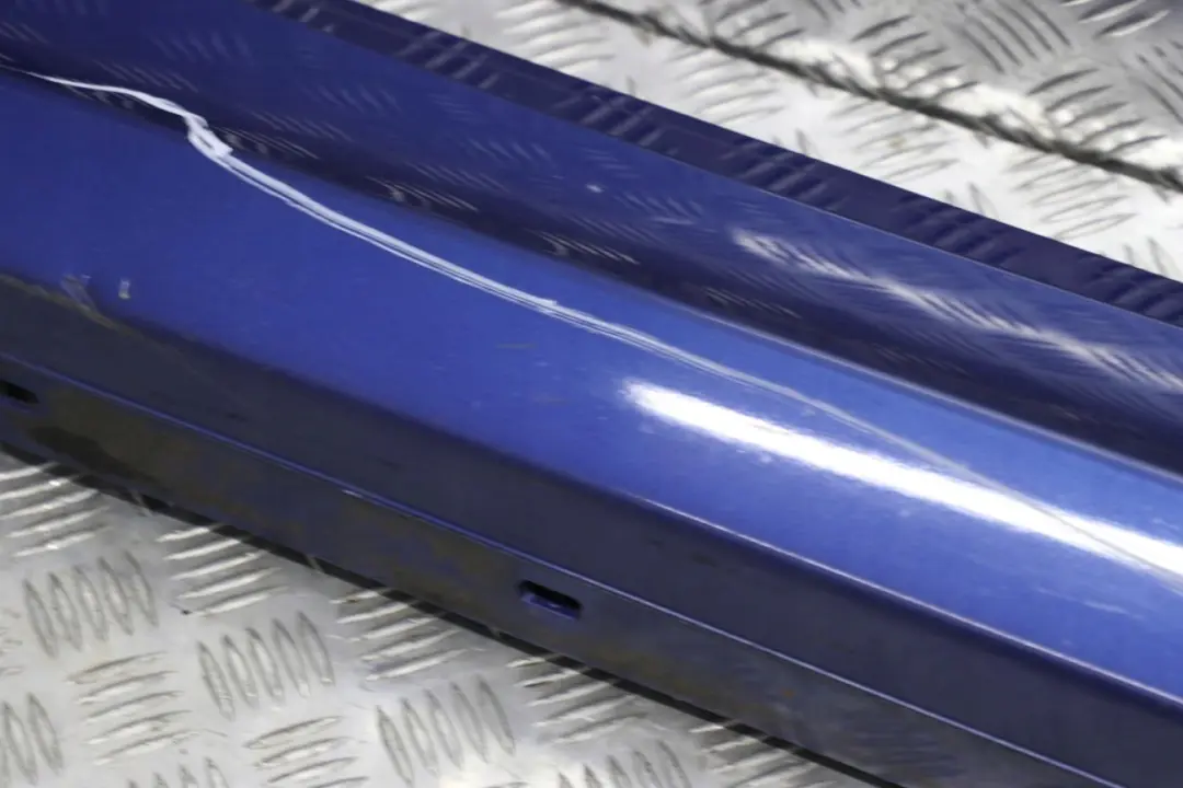 BMW 1 E87 LCI Sill Strip Side Skirt Left N/S Montegoblau Montego Blue - A51 - SKU 0036145-MTB2 - Part number 0036145