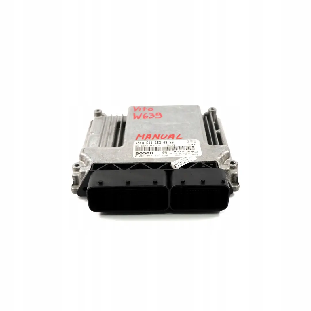 Mercedes-Benz Vito Viano W639 Engine Control Unit Module ECU Manual to with Part number A6111534979 Mercedes-Benz Vito Viano W639 Engine Control Unit Module ECU Manual - SKU A6111534979 - Part number A6111534979