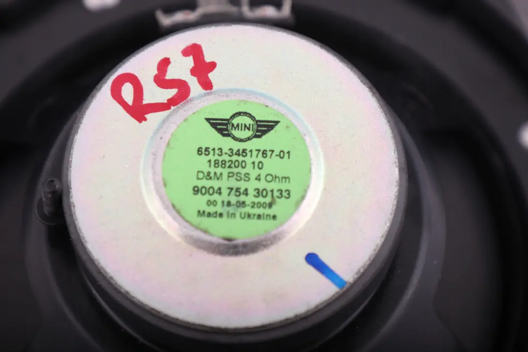 Lautsprecher Hinten Stereo System für Mini Cooper R52 R57 LCI mit Teilenummer 3451767 Mini Cooper R52 R57 LCI Lautsprecher Hinten Stereo System - SKU 9143272 - Teilenummer 3451767