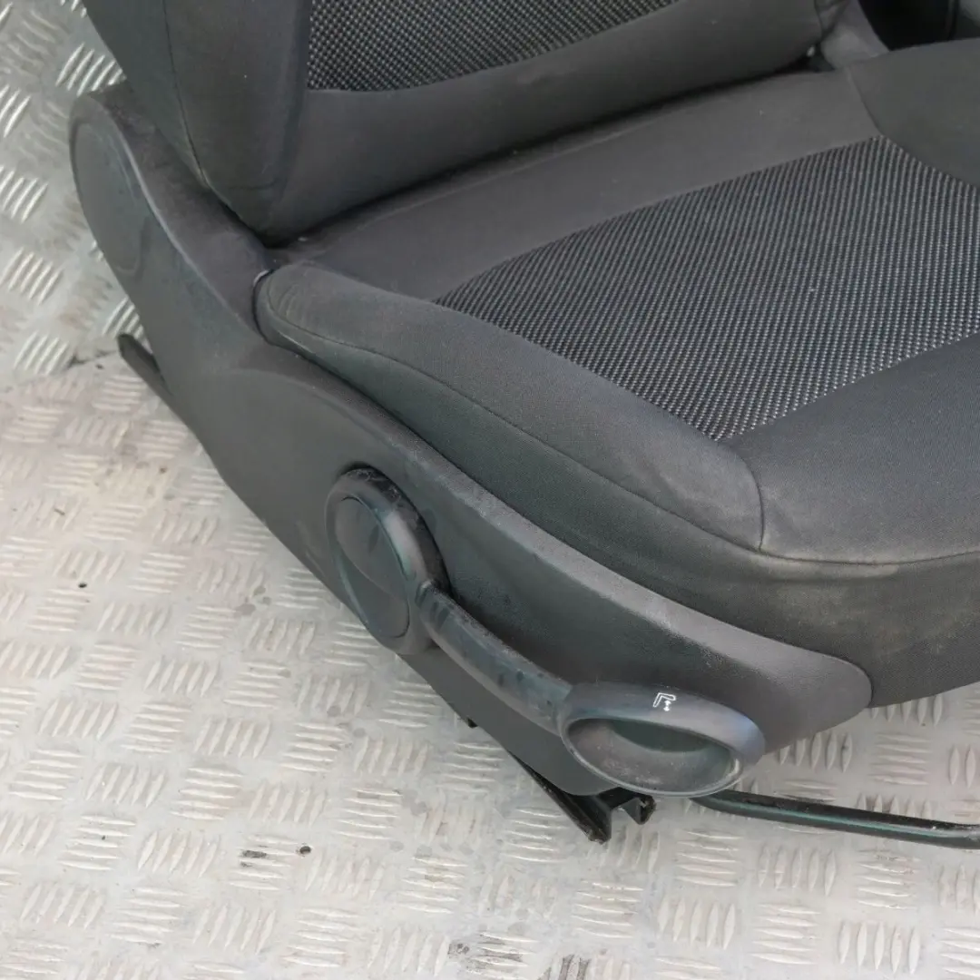 BMW Mini Cooper One Clubman R55 Black Cloth Interior Seats Airbag Stoff Cosmos - SKU R55 Cloth Seats Stoff Cosmos-1 - Part number R55 Cloth Seats Stoff Cosmos