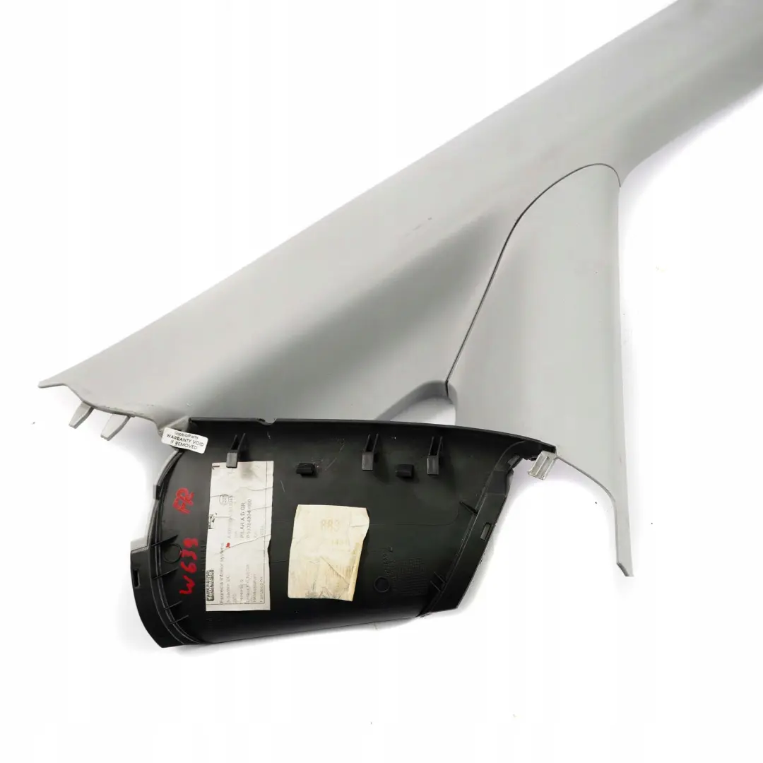 Mercedes-Benz Vito W639 Right O/S Upper A-Pillar Trim Cover Grey to with Part number A6396904053 Mercedes-Benz Vito W639 Right O/S Upper A-Pillar Trim Cover Grey - SKU A6396904053 - Part number A6396904053
