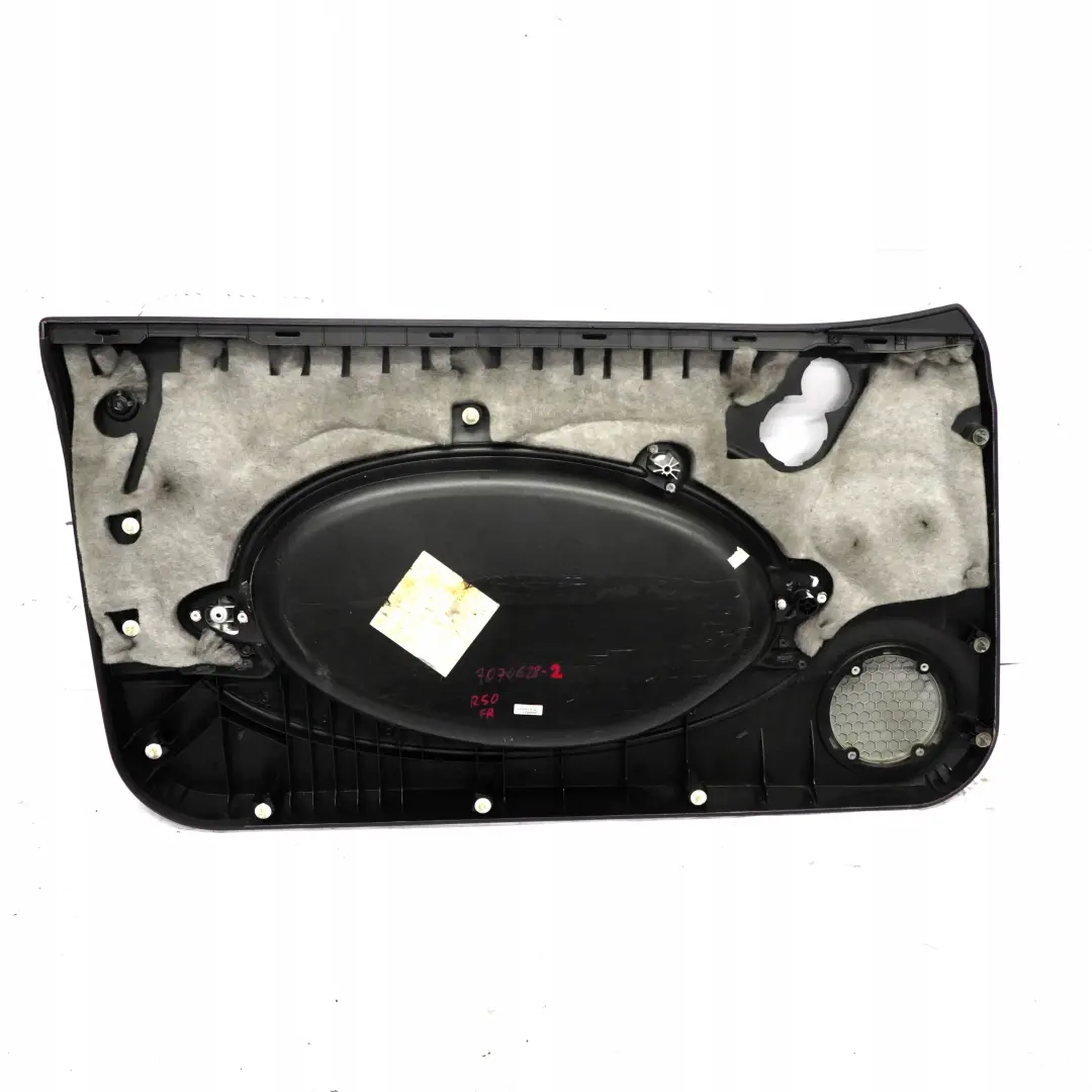 Front Right O/S Door Card Trim Panther Black Alloy Patina to BMW Mini R50 R53 2 with Part number 7070628 BMW Mini R50 R53 2 Front Right O/S Door Card Trim Panther Black Alloy Patina - SKU 7070628-2 - Part number 7070628