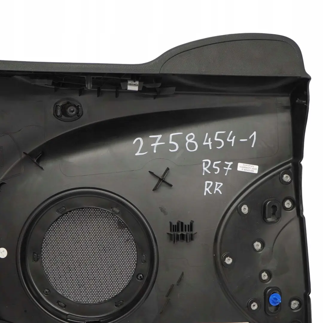 Rivestimento Laterale Posteriore Dx Nero Carbonio a Scacchiera per Mini Cabrio R57 con numero di parte 2758454 Mini Cabrio R57 Rivestimento Laterale Posteriore Dx Nero Carbonio a Scacchiera - SKU 2758454-1 - Numero di parte 2758454