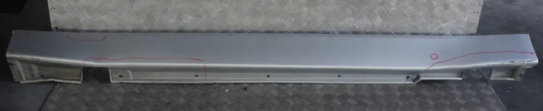 Door Sill Cover Skirt Left N/S Titansilber Titan Silver to BMW 7 Series E65 1 with Part number 0140037 BMW 7 Series E65 1 Door Sill Cover Skirt Left N/S Titansilber Titan Silver - SKU 0140037-TS1 - Part number 0140037